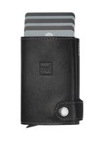 Portfel SOLO wykonany z roślinnie garbowanej skóry Nomad czarny