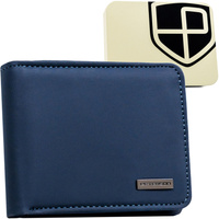 Portfel męski granatowy z ekologicznej skóry - Peterson