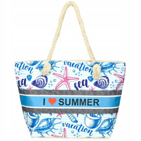 Duża torba plażowa torebka summer na lato pojemna