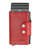 Portfel DOPPIO wykonany ze skóry Nomad czerwony