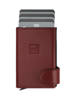 Portfel SOLO wykonany z miękkiej w dotyku skóry Italia wiśniowy