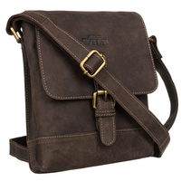 Skórzana torebka męska na regulowanym pasku - Always Wild