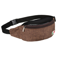 Saszetka miejska brązowa z regulowanym paskiem - styl i funkcjonalność