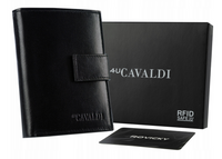 Skórzany portfel męski z systemem RFID - 4U Cavaldi
