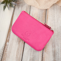 Etui na klucze skórzane róowe pojemne ze skóry naturalnej licowej Paolo Peruzzi T-51-NPI