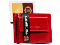 Mały portfel-banknotówka ze skóry naturalnej - Peterson