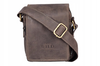 Listonoszka męska z nubukowej skóry naturalnej - Always Wild