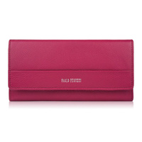 Portfel damski skórzany różowy duży poziomy Paolo Peruzzi AL-01-PI