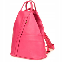 Fioletowy Vera Pelle włoski Plecak Skórzany damski