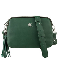 Listonoszka Canaletto ze skóry naturalnej - elegancja w zieleni