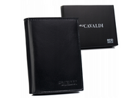 Duży, skórzany portfel męski z systemem RFID - 4U Cavaldi