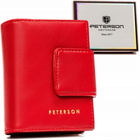 Mały portfel damski ze skóry ekologicznej - Peterson