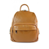 Elegancki poręczny plecak Vera Pelle Camel  VP344C