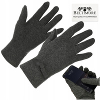 Rękawiczki damskie szare dotyk polarek BELTIMORE