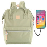 Plecak wielofunkcyjny z portem USB w odcieniu oliwkowym - Himawari