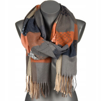 Duży Szalik Damski bawełniany ciepły chusta jesień