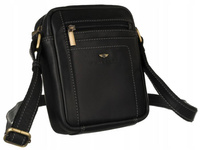 Skórzana torba męska na ramię - Peterson