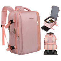 Plecak laptopowy Peterson w różowym kolorze z regulowanymi szelkami