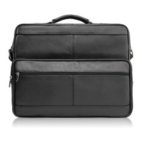 Torba męska na ramię skórzana czarna Abruzzo ABR-02