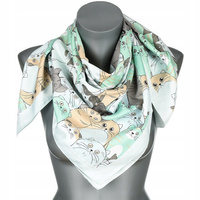 Chusta damska apaszka pod szyję lekka elegancka