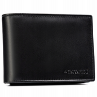 Duży portfel męski ze skóry ekologicznej w orientacji poziomej - 4U Cavaldi