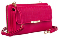 Elegancka mini torebka-portfel na długim, doczepianym pasku - 4U Cavaldi