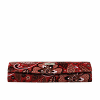 Etui skórzane na okulary BajuBaj w kolorowe kwiaty
