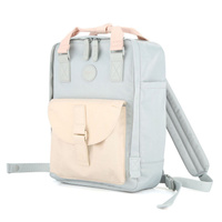 Błękitno-beżowy, wodoodporny plecak miejski z miejscem na laptopa - Himawari