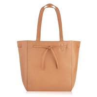 Torba shopper skórzana damska Paolo Peruzzi IN-64-CG koniakowa