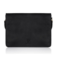 Zestaw torba i portfel męski T-06-BL i T-13-BL w czerni