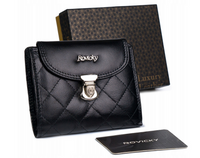 Średni, skórzany portfel damski na zatrzask - 4U Cavaldi