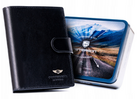 Duży portfel męski ze skóry naturalnej - Peterson