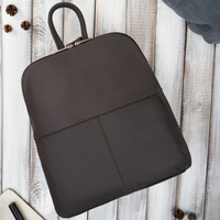 Plecak skórzany damski Abruzzo brązowy miejski ABR-38-BR