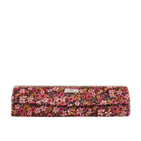 Etui na okulary BajuBaj z kolorowej skóry naturalnej kwiaty