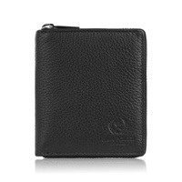 Portfel damski klasyczny skórzany czarny RFID Paolo Peruzzi  T-139-BL