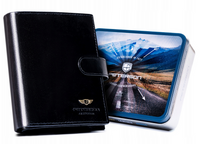 Elegancki, duży portfel męski ze skóry naturalnej - Peterson