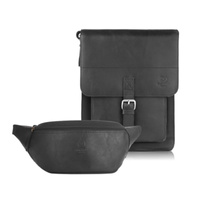 Torba skórzana na ramię i saszetka nerka Paolo Peruzzi