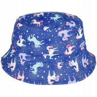 Kapelusz dwustronny bucket hat dziecięcy modny