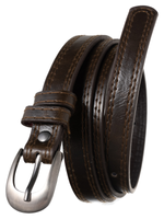 Wąski pasek damski ze skóry ekologicznej - Cavaldi 110