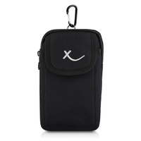 Saszetka męska cordura na ramie SP-03-BL, czarna, 2 komory