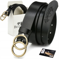 Skórzany pasek damski do spodni sukienki Beltimore