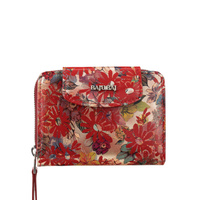 Portfel skórzany BajuBaj w eleganckim czerwonym kolorze dla kobiet