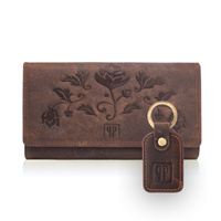 Portfel skórzany z brelokiem do kluczy, Paolo Peruzzi, T-05-BR