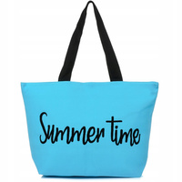 Duża torba plażowa torebka summer time lekka
