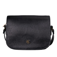 Torebka listonoszka vintage Canaletto w eleganckim czarnym kolorze