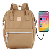 Plecak miejski damski z kieszeniami i portem USB - Himawari