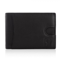 Klasyczny skórzany portfel męski RFID Paolo Peruzzi T-46-BL